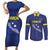 Custom Curacao Football Couples Matching Short Sleeve Bodycon Dress and Long Sleeve Button Shirt La Pantera Negra