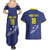 Custom Curacao Football Couples Matching Summer Maxi Dress and Hawaiian Shirt La Pantera Negra