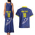 Custom Curacao Football Couples Matching Tank Maxi Dress and Hawaiian Shirt La Pantera Negra