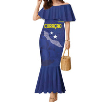 Custom Curacao Football Family Matching Mermaid Dress and Hawaiian Shirt La Pantera Negra