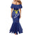 Custom Curacao Football Family Matching Mermaid Dress and Hawaiian Shirt La Pantera Negra