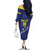 Custom Curacao Football Family Matching Off The Shoulder Long Sleeve Dress and Hawaiian Shirt La Pantera Negra