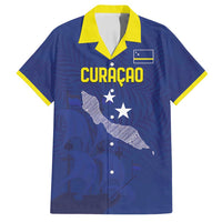 Custom Curacao Football Family Matching Off Shoulder Maxi Dress and Hawaiian Shirt La Pantera Negra