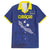 Custom Curacao Football Family Matching Short Sleeve Bodycon Dress and Hawaiian Shirt La Pantera Negra