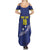 Custom Curacao Football Family Matching Summer Maxi Dress and Hawaiian Shirt La Pantera Negra