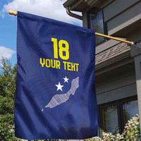 Custom Curacao Football Garden Flag La Pantera Negra