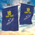 Custom Curacao Football Garden Flag La Pantera Negra