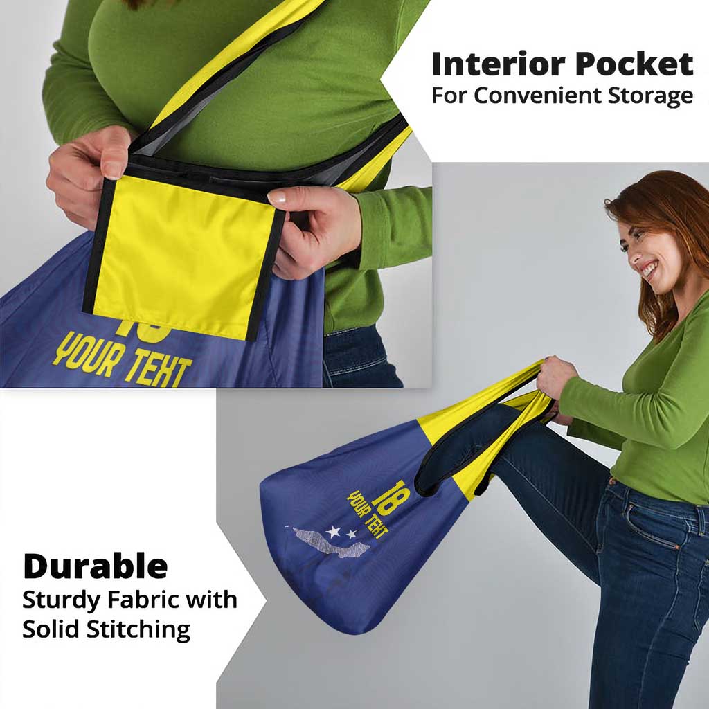 Custom Curacao Football Grocery Bag La Pantera Negra