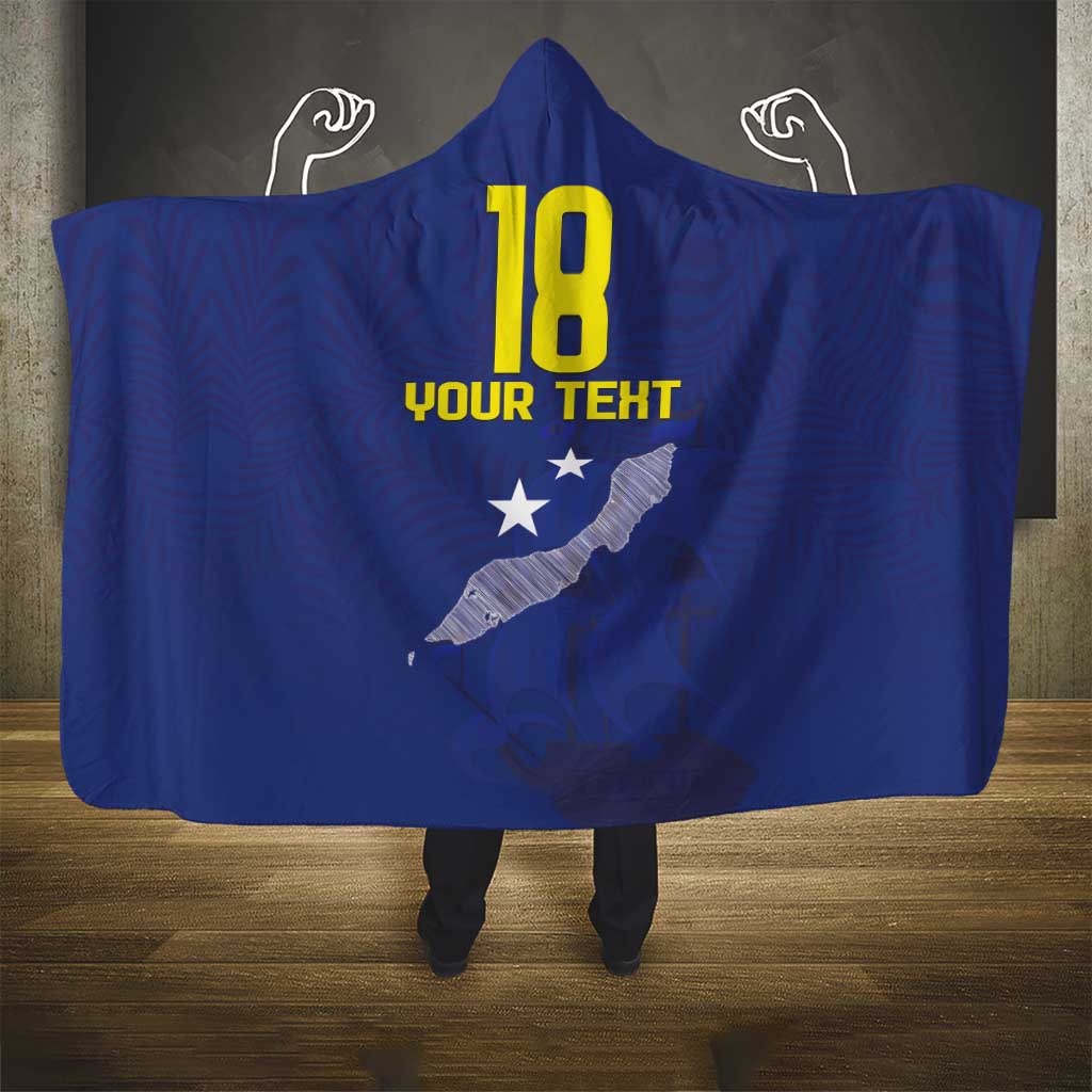 Custom Curacao Football Hooded Blanket La Pantera Negra