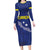 Custom Curacao Football Long Sleeve Bodycon Dress La Pantera Negra