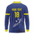 Custom Curacao Football Long Sleeve Polo Shirt La Pantera Negra