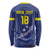 Custom Curacao Football Long Sleeve Shirt La Pantera Negra