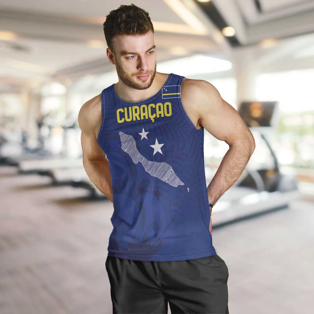 Custom Curacao Football Men Tank Top La Pantera Negra