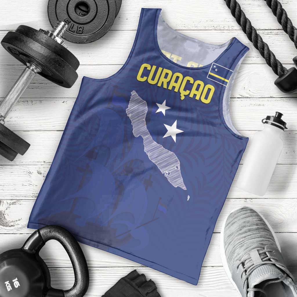 Custom Curacao Football Men Tank Top La Pantera Negra