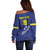 Custom Curacao Football Off Shoulder Sweater La Pantera Negra
