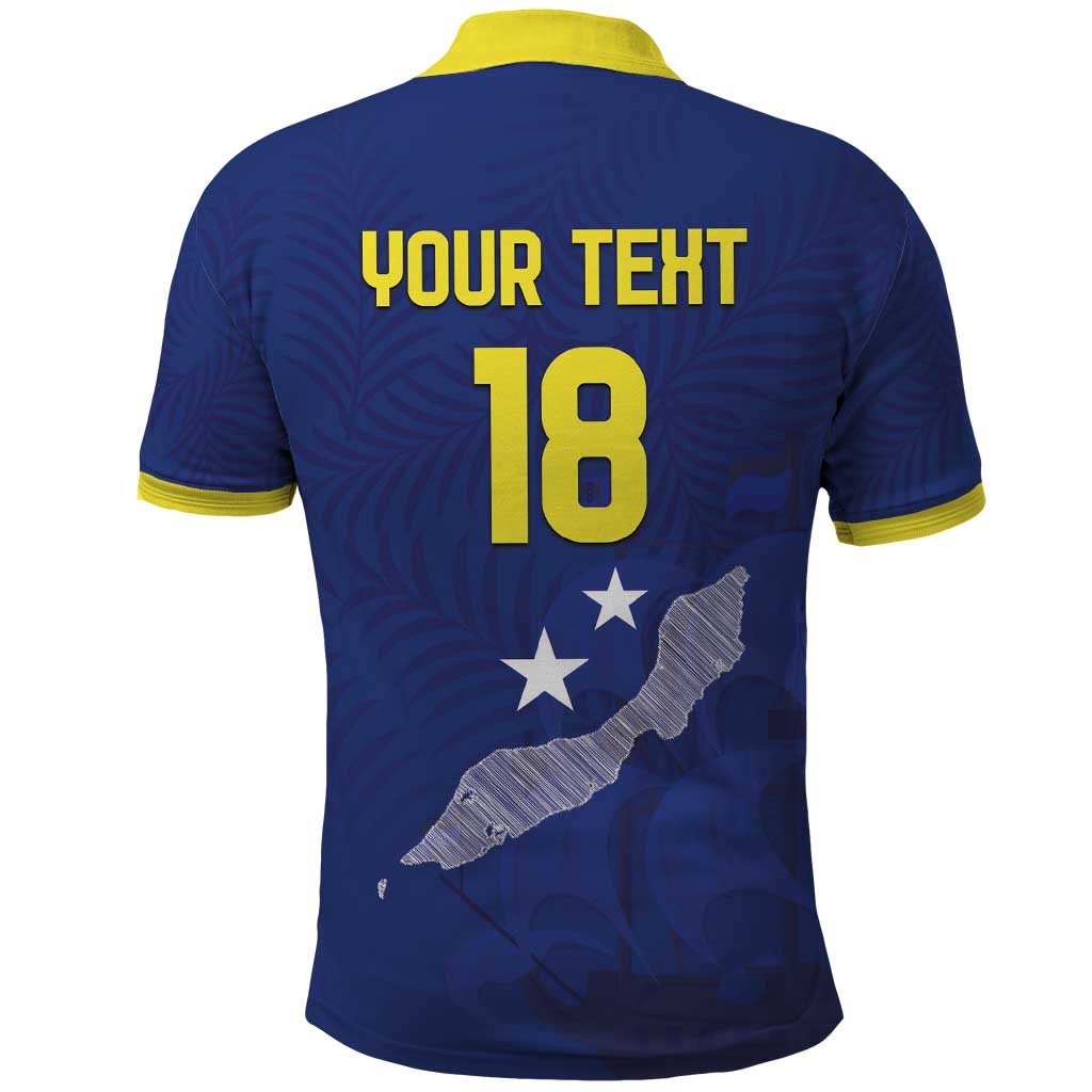 Custom Curacao Football Polo Shirt La Pantera Negra