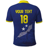 Custom Curacao Football Polo Shirt La Pantera Negra