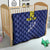 Custom Curacao Football Quilt La Pantera Negra