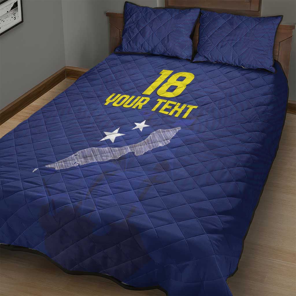 Custom Curacao Football Quilt Bed Set La Pantera Negra
