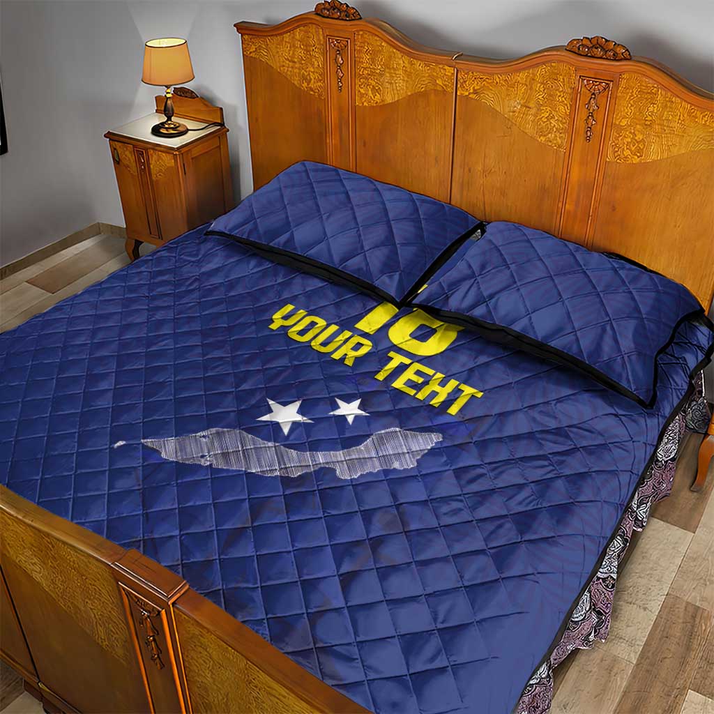 Custom Curacao Football Quilt Bed Set La Pantera Negra