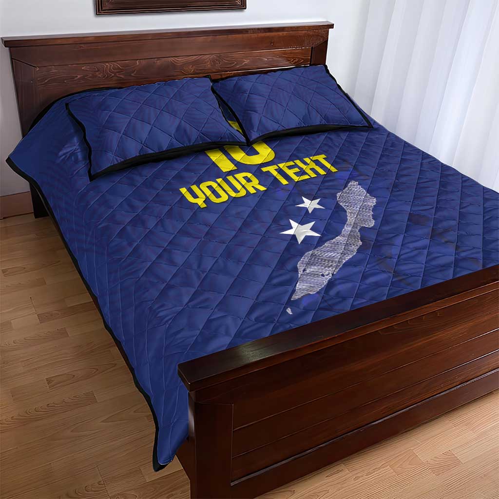 Custom Curacao Football Quilt Bed Set La Pantera Negra