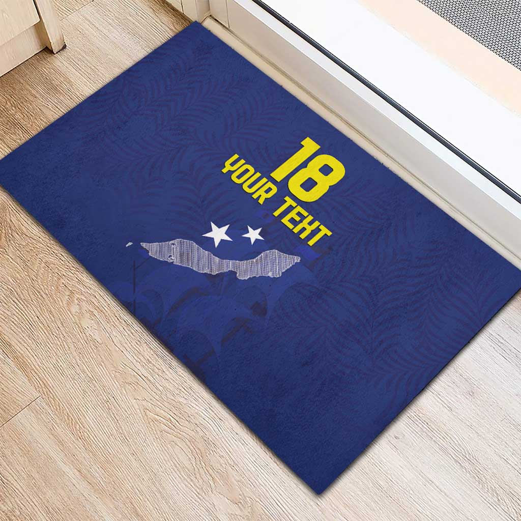 Custom Curacao Football Rubber Doormat La Pantera Negra