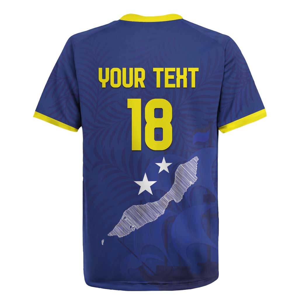 Custom Curacao Football Rugby Jersey La Pantera Negra