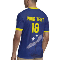 Custom Curacao Football Rugby Jersey La Pantera Negra