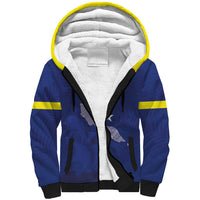 Custom Curacao Football Sherpa Hoodie La Pantera Negra