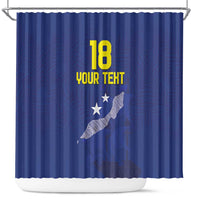 Custom Curacao Football Shower Curtain La Pantera Negra