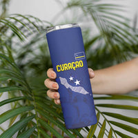 Custom Curacao Football Skinny Tumbler La Pantera Negra