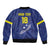 Custom Curacao Football Sleeve Zip Bomber Jacket La Pantera Negra