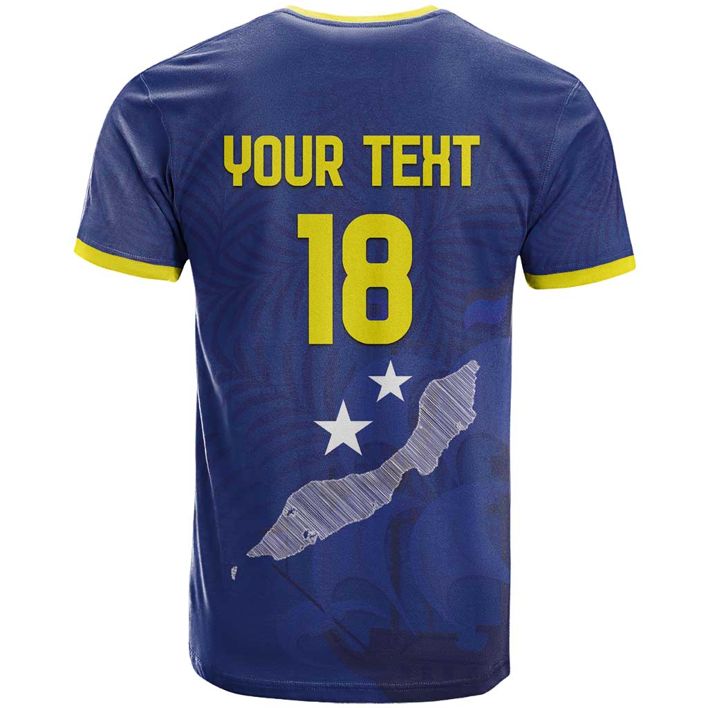 Custom Curacao Football T Shirt La Pantera Negra