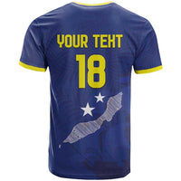 Custom Curacao Football T Shirt La Pantera Negra