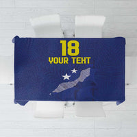Custom Curacao Football Tablecloth La Pantera Negra