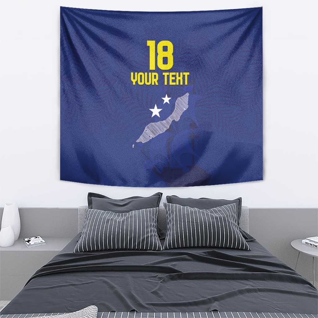 Custom Curacao Football Tapestry La Pantera Negra
