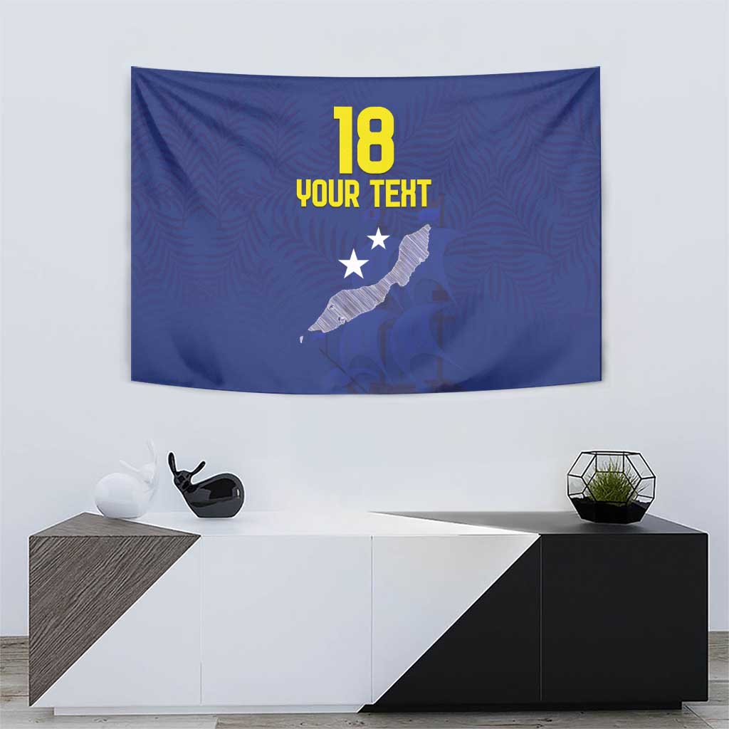 Custom Curacao Football Tapestry La Pantera Negra