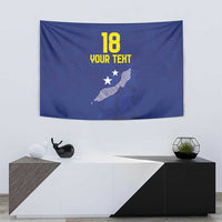 Custom Curacao Football Tapestry La Pantera Negra