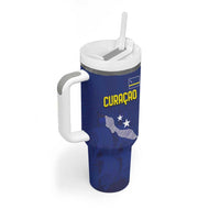 Custom Curacao Football Tumbler With Handle La Pantera Negra