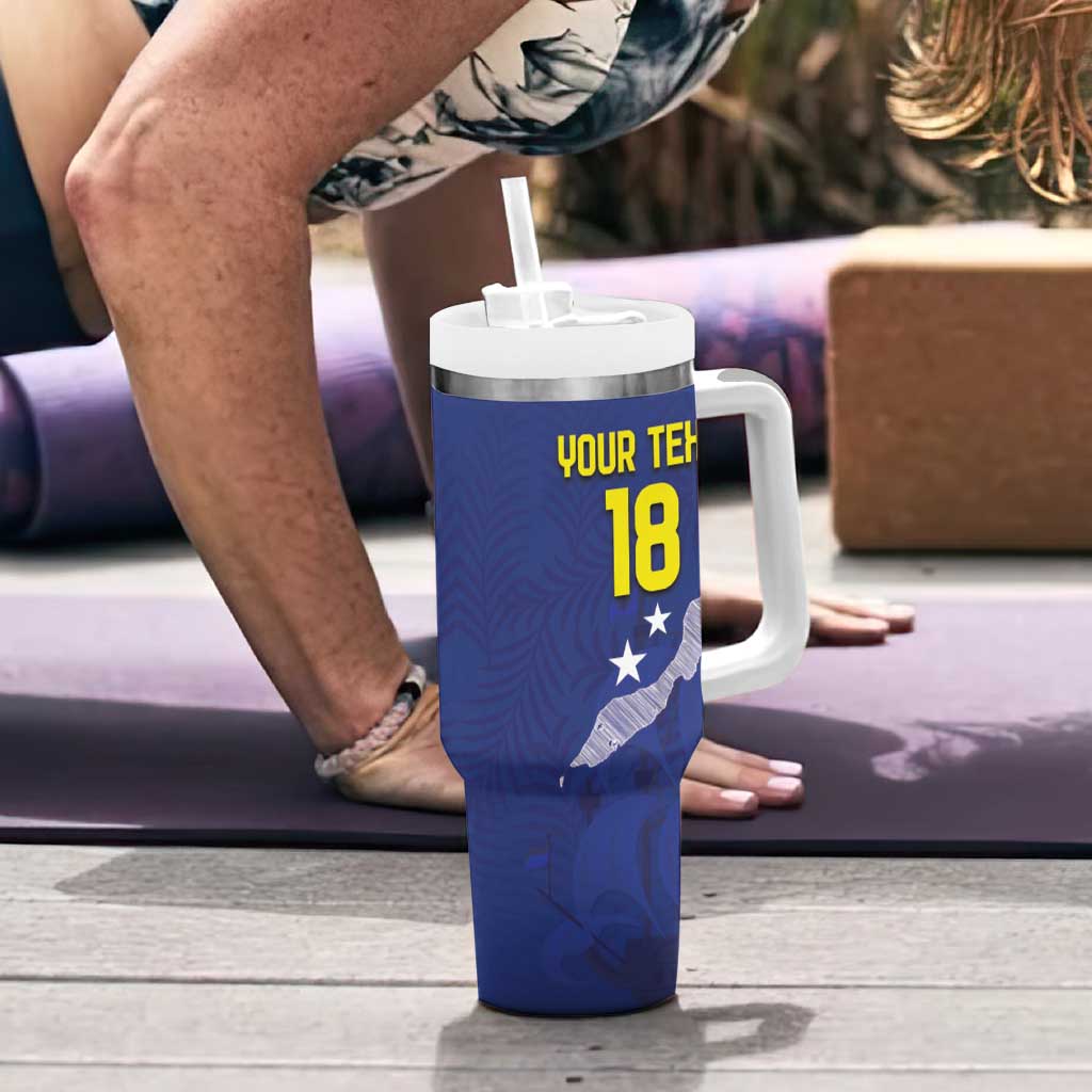 Custom Curacao Football Tumbler With Handle La Pantera Negra