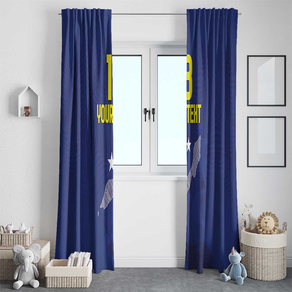 Custom Curacao Football Window Curtain La Pantera Negra