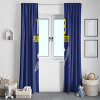 Custom Curacao Football Window Curtain La Pantera Negra