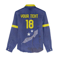 Custom Curacao Football Women Casual Shirt La Pantera Negra