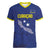 Custom Curacao Football Women V-Neck T-Shirt La Pantera Negra