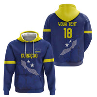 Custom Curacao Football Zip Hoodie La Pantera Negra