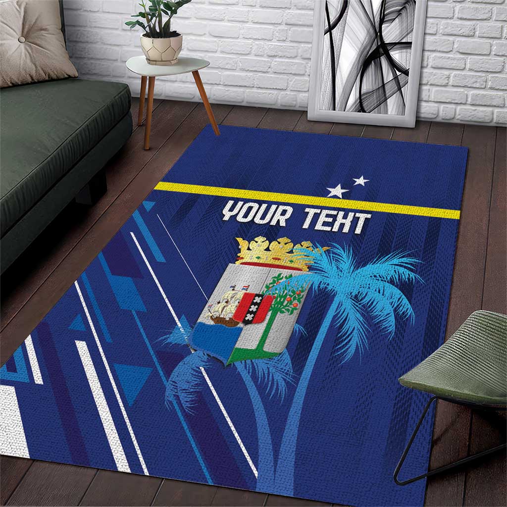 Personalized Curacao Flag Day Area Rug Dia di Bandera