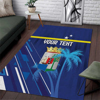 Personalized Curacao Flag Day Area Rug Dia di Bandera