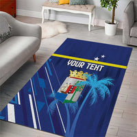 Personalized Curacao Flag Day Area Rug Dia di Bandera