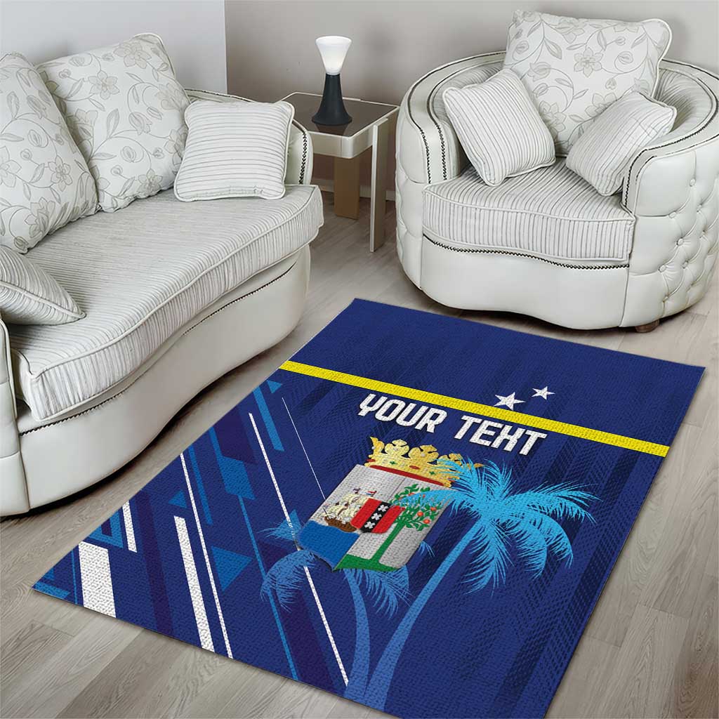 Personalized Curacao Flag Day Area Rug Dia di Bandera