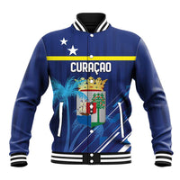 Personalized Curacao Flag Day Baseball Jacket Dia di Bandera